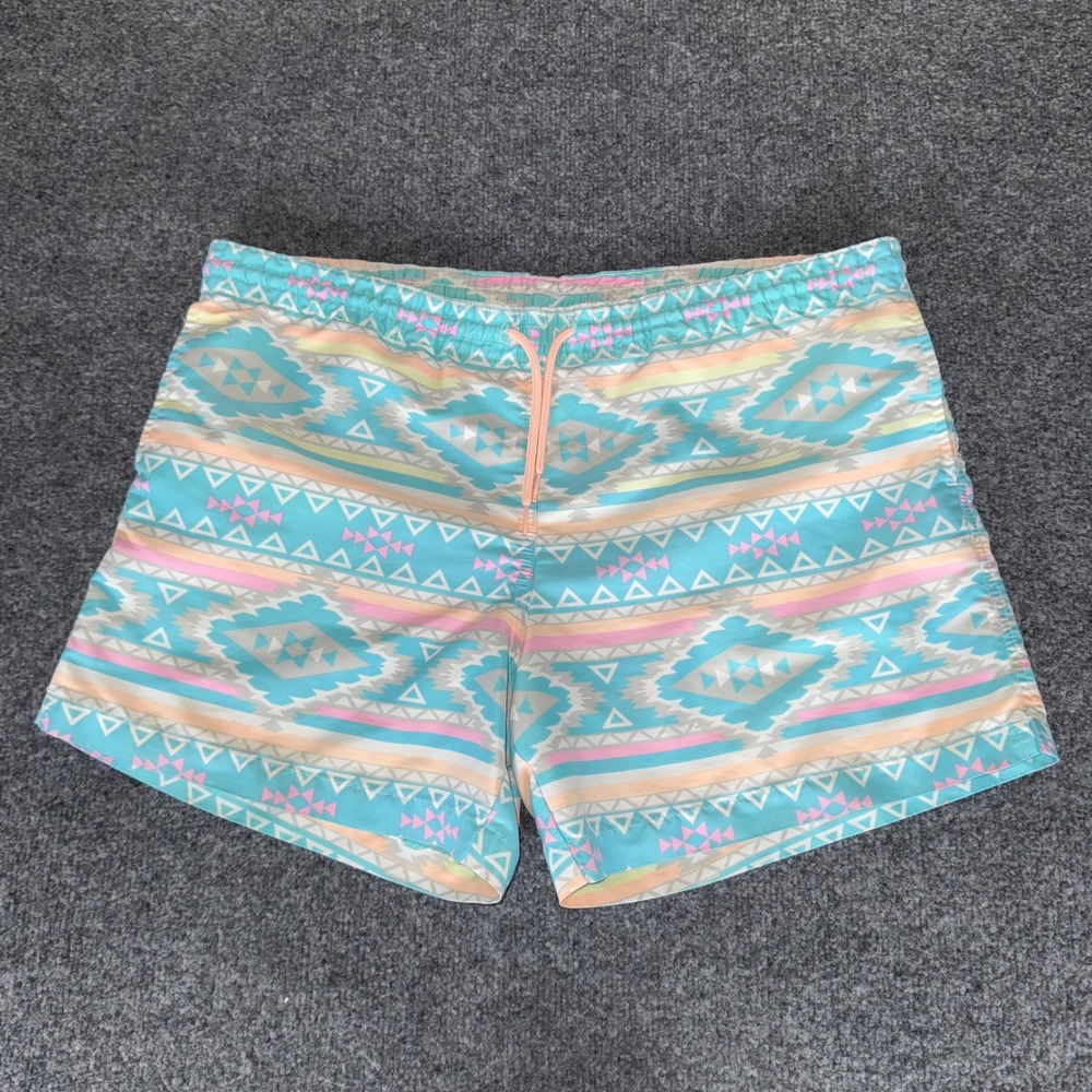 Chubbies Swim Trunks Mens L 38x5.5‎ Geometric Shorts Quick Dry Lined Drawstring